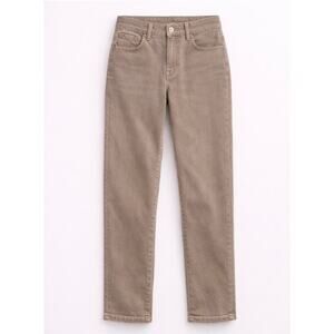 Wilfred Free Aritzia Daria Pant Stone Taupe High Rise Cropped Straight Womens 00